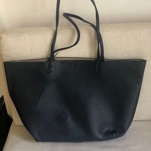 Large navy tote